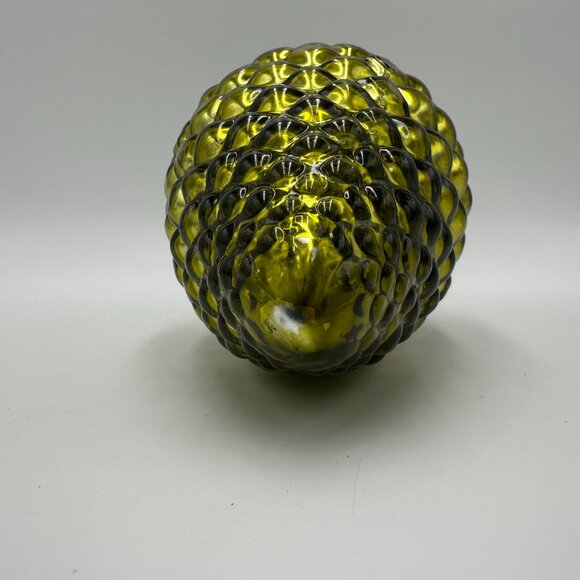 6" Kugel Style Green Pinecone Mercury Glass Christmas Ornament - Picture 8 of 13